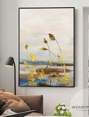 Мастер-класс "Интерьерная картина акрилом и поталью"