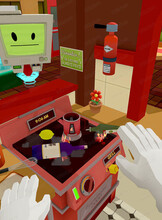 Игра в виртуальной реальности Job Simulator (Джоб симулятор)