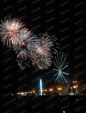 Праздничный салют в честь Дня Победы над милитаристской Японией и окончания Второй мировой войны