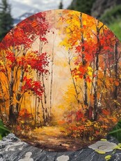 Творческий выезд "Уютная осень". Мастер-класс по живописи маслом