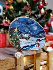 День рождения студии "Хобби Холл". Мастер-класс "Зимняя ночь"