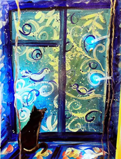 Проект "Юный художник". Мастер-класс "Узоры на окошке"