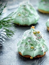 Кондитерский мастер-класс "Капкейки-снеговики и зефирки-ёлочки"