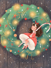 Мастер‑класс "Новогодний венок в Procreate"