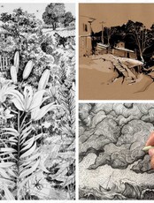 Мастер-класс по рисованию тушью пером