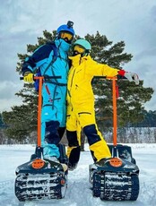 Катания на мотосноубордах