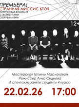 Спектакль "Странная миссис кто?"