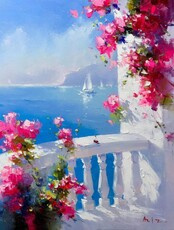 Мастер-класс по маслу "На теплом берегу"