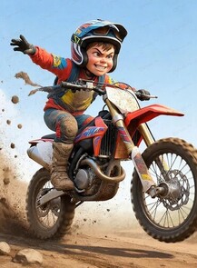 Обучение управлению мотоциклом эндуро для детей