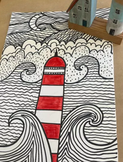 Проект "Юный художник". Мастер-класс "Маяк"