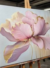 Мастер-класс по живописи "Нежный цветок"