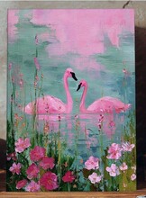 Мастер-класс по акрилу "Розовое утро"