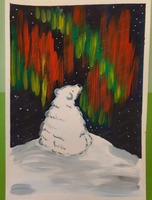 Проект "Детский час". Мастер-класс "Северное сияние"