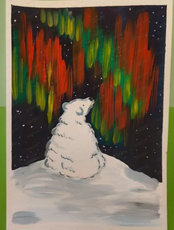 Проект "Детский час". Мастер-класс "Северное сияние"