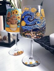 Мастер-класс по росписи винных бокалов