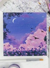 Мастер-класс по акрилу "Лунный свет"