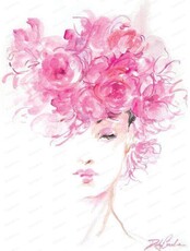 Мастер-класс по живописи вином "Девушка"