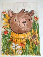 Мастер‑класс "Мишка в лесу: рисуем пушистого друга"