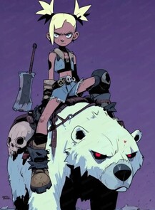 Мастер‑класс "Рисуем аниме‑сцену: девочка на белом медведе"