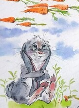 Мастер‑класс "Заяц с морковками"