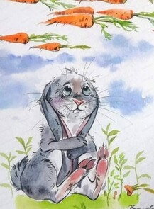 Мастер‑класс "Заяц с морковками"