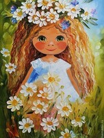 Мастер-класс для детей "В ромашках"