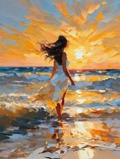 Мастер-класс по маслу "Навстречу новому дню"