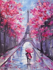 Мастер-класс по маслу "Весенний Париж"