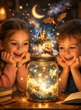 Каникулы "Магия банки с историями"для детей 7-9 лет