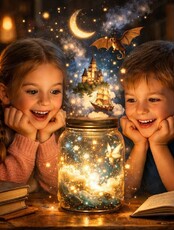 Каникулы "Магия банки с историями"для детей 7-9 лет