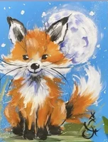 Мастер-класс по живописи "Лисенок"