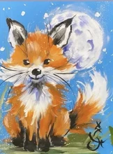 Мастер-класс по живописи "Лисенок"