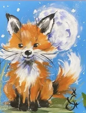 Мастер-класс по живописи "Лисенок"