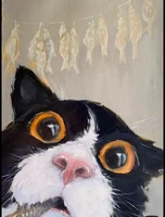 Мастер-класс по живописи "Любопытство уровня кот"