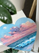 Мастер-класс по акрилу "Морской пейзаж"