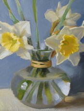 Мастер-класс по живописи маслом "Нарциссы"