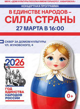 Концертная программа "В единстве народов – сила страны"