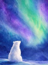 Каникулы для детей. Мастер-класс "Северное сияние"