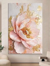 Мастер-класс по созданию интерьерной работы "Цветы и золото"