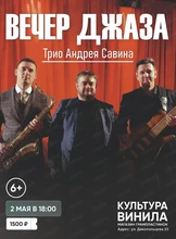 Вечер джаза. Трио Андрея Савина