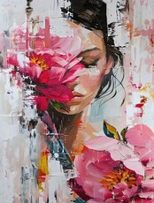 Мастер-класс по маслу и мастихину "В цветах"