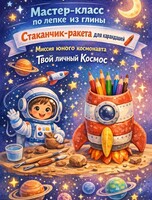 Мастер-класс "Стаканчик-ракета"