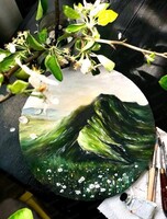 Мастер-класс по акрилу "Холмистый пейзаж"