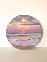 Мастер-класс по акрилу "Закатное море"