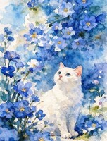 Мастер - класс акварелью "Белоснежный гость"