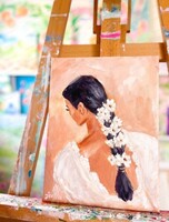 Мастер-класс по акрилу "Грация весны"