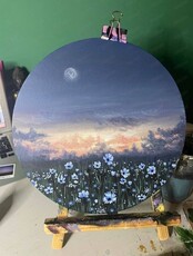 Мастер-класс по акрилу "Дыхание природы"