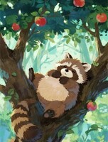 Мастер‑класс "Енот на дереве: цифровая иллюстрация"