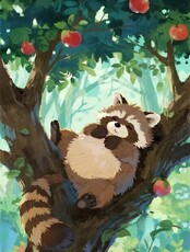 Мастер‑класс "Енот на дереве: цифровая иллюстрация"