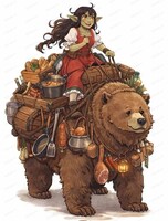 Мастер‑класс "Аниме‑иллюстрация: девушка и медведь — рисуем маркерами"